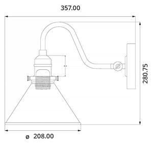 Elstead PV1-AB - Applique PROVENCE 1xE27/60W/230V