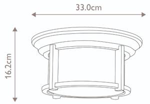 Feiss FE-MERRILL-F - Plafoniera da esterno MERRIL 2xE27/60W/230V IP44