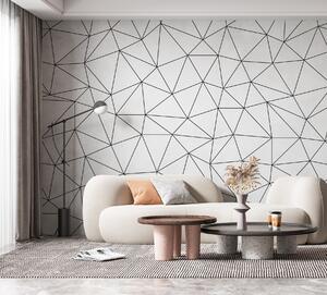 Carta da parati I triangoli astratti minimalisti sono una nuova tendenza, Carta da parati in Bianco e Nero, u98560 : Uwalls.it