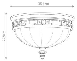 Feiss FE-DRAWING-ROOM-FB - Plafoniera DRAWING ROOM 3xE27/60W/230V