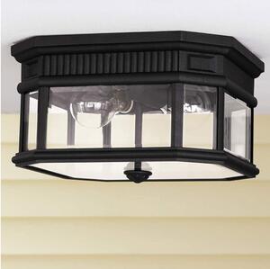 Feiss FE-COTSLN-F-BK-Plafoniera da esterno COTSWOLD LANE 2xE27/60W/230V IP44