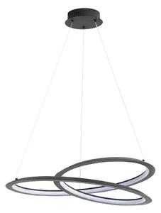 Lampadario LED a sospensione con filo TANGO LED/44W/230V 4000K diametro 60 cm nero
