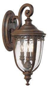 Feiss FE-EB2-M-BRB-Applique da esterno ENGLISH BRIDLE 3xE14/60W/230V IP44