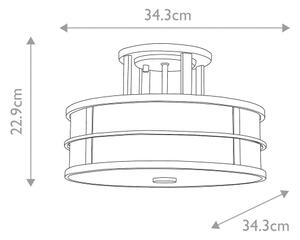Feiss - Lampadario a plafone FUSION 3xE27/60W/230V