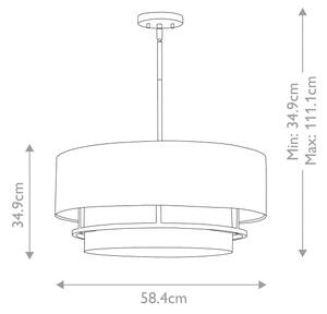 Hinkley HK-GRAHAM-L-PN - Lampadario a plafone GRAHAM 4xE14/40W/230V cromo lucido