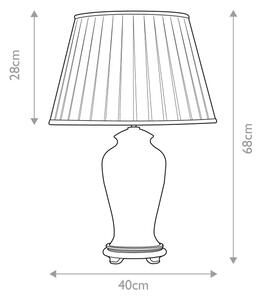 Elstead DL-SASHI-TL - Lampada da tavolo SASHI 1xE27/60W/230V