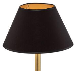 Luminex Lampada da tavolo Strilo cono ottone/nero/oro