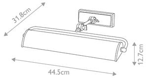 Elstead WINCHFIELD-PLM-AB-OAK - Lampada da quadro WINCHFIELD 2xE14/40W/230V quercia