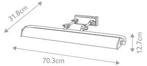 Elstead WINCHFIELD-PLL-PN-WM -Lampada da quadro WINCHFIELD 4xE14/40W/230V marmo
