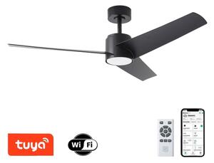ZEVENTI - Ventilatore da soffitto LED ORVIETO LED/18W/230V Wi-Fi Tuya nero + telecomando