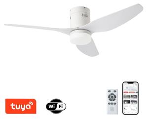ZEVENTI - Ventilatore da soffitto LED PADUA LED/18W/230V Wi-Fi Tuya bianco + telecomando