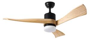 ZEVENTI - Ventilatore da soffitto LED NATURITO LED/18W/230V Wi-Fi Tuya nero/rovere + telecomando