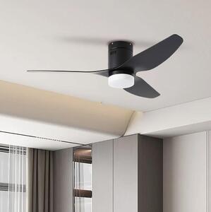 ZEVENTI - Ventilatore da soffitto LED PADUA LED/18W/230V Wi-Fi Tuya nero + telecomando