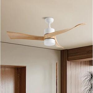 ZEVENTI - Ventilatore da soffitto LED NATURITO LED/18W/230V Wi-Fi Tuya bianco/rovere + telecomando