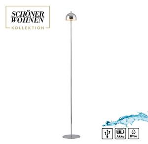 Schöner Wohnen 19245-17 - Lampada da terra LED dimmerabile BELLIS LED/2,5W/5V IP54 cromata