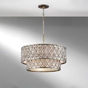 Feiss FE-LUCIA-P-E-2TR - Lampadario a sospensione con supporto rigido LUCIA 6xE27/60W/230V