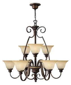 Hinkley HK-CELLO9 - Lampadario a sospensione con catena CELLO 9xE27/60W/230V