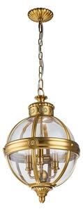 Feiss FE-ADAMS-3P-BB - Lampadario a sospensione con catena ADAMS 3xE14/60W/230V oro
