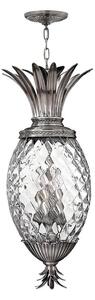 Hinkley HK-PLANT4-P-PL - Lampadario a sospensione con catena PLANTATION 4xE14/40W/230V argento