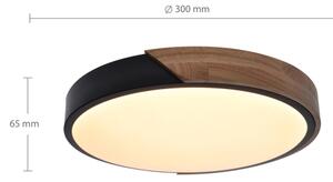 Brilagi - Plafoniera LED PILANA LED/24W/230V quercia diametro 30 cm