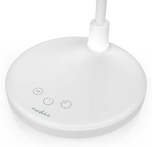 Nedis LTLRM11WT - Lampada LED dimmerabile ricaricabile a sfioramento LED/6W/1200 mAh 3000/4000/5700K bianca