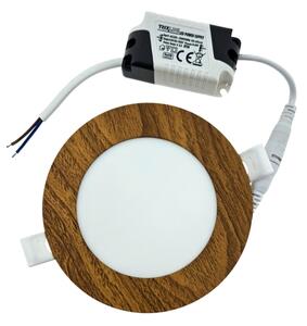 Lampada LED da incasso CIRCLE LED/6W/230V 4200K diametro 11,8 cm marrone