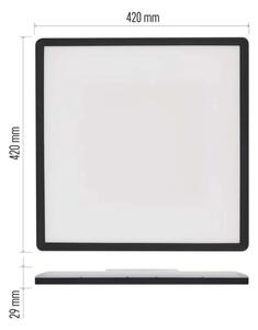 Plafoniera LED FLORI LED/22W/230V 4000K nero 42x42 cm