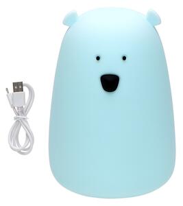 LED RGB Lampada touch per bambini BEAR LED/0,8W/5V blu