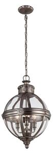 Feiss FE-ADAMS-3P-ANL - Lampadario a sospensione con catena ADAMS 3xE14/60W/230V bronzo