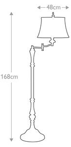 Feiss FE-GIBSON-SWFL - Lampada con piedistallo GIBSON 1xE27/60W/230V