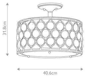 Feiss FE-LUCIA-SF - Lampadario a plafone LUCIA 3xE27/60W/230V