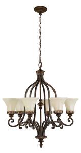 Feiss FE-DRAWING-ROOM6 - Lampadario a sospensione con catena DRAWING ROOM 6xE27/60W/230V