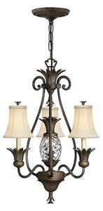 Hinkley HK-PLANT3-PZ - Lampadario a sospensione con catena PLANTATION 4xE14/40W/230V bronzo