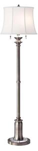 Feiss FE-STATEROOM-FL-AN - Lampada con piedistallo STATEROOM 2xE27/60W/230V argento
