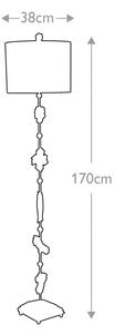 Flambeau FB-FRAGMENT-FL-G - Lampada con piedistallo FRAGMENT 1xE27/60W/230V