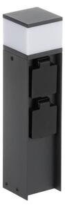 Kanlux 38763-Lampada da esterno con 2 prese DASTEN 1xG9/11W/230V 30 cm IP44 nero