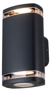 Kanlux 38886 - Applique da esterno ZEVI 2xGU10/10W/230V IP54 nero