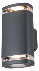 Kanlux 38887 - Applique da esterno ZEVI 2xGU10/10W/230V IP54 antracite