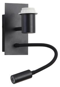 Brilagi - LED Lampada flessibile da muro NUBILA 1xE27/25W/230V + LED/3W nero