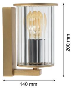 Argon 8752 - Applique da esterno NORFOLK 1xE27/15W/230V IP44 oro