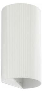 FARO 40542 - Applique SOLE 2xGU10/8W/230V bianco ondulato arrotondato