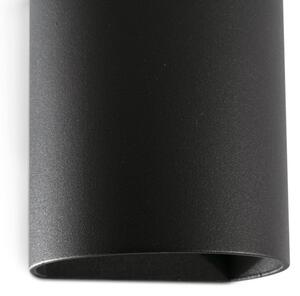 FARO 40523 - Applique SOLE 1xGU10/8W/230V nero arrotondato