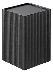 FARO 40535 - Applique SOLE 1xGU10/8W/230V nero ondulato quadrato