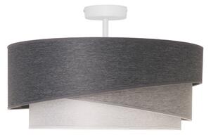 Duolla - Lampadario a plafone KOBO 1xE27/15W/230V diametro 45 cm grigio/bianco