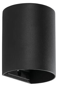 FARO 40523 - Applique SOLE 1xGU10/8W/230V nero arrotondato