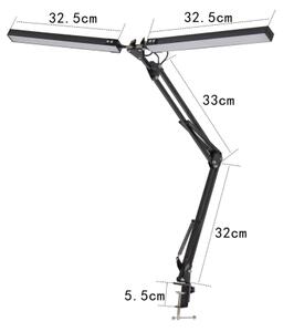 Lampada da scrivania LED con morsetto 2xLED/10W/230V 2800-6800K