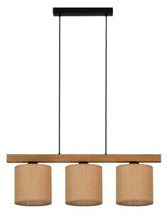 BRILAGI - Lampadario a sospensione con filo FOREST 3xE27/15W/230V pino/marrone/nero