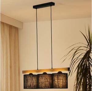 Brilagi - Lampadario a sospensione con filo FOREST 3xE27/15W/230V pino/nero