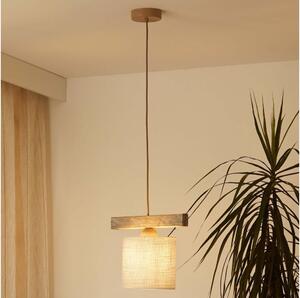 Brilagi - Lampadario a sospensione con filo FOREST 1xE27/15W/230V pino/marrone/color crema