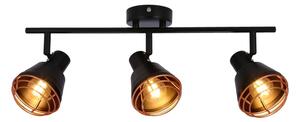 Faretto NERIA 3xE14/40W/230V nero/rame